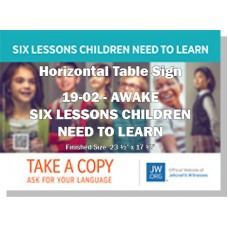 HPG-19.2 - 2019 Edition 2 - Awake - "Six Lessons Children Need To Learn" - Table